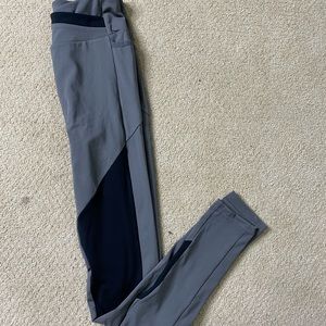 Gymshark Asymmetric Leggings - Smokey Grey/Black